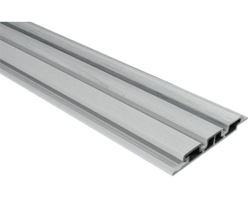 Handmuster zu Konsta WPC Fassadenverkleidung Nativo grau 24x178 mm Aluminiumprofil