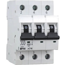Dreipoliger Leitungsschutzschalter C16