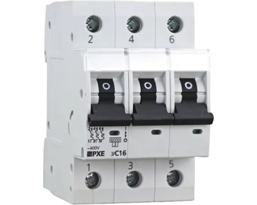 Dreipoliger Leitungsschutzschalter