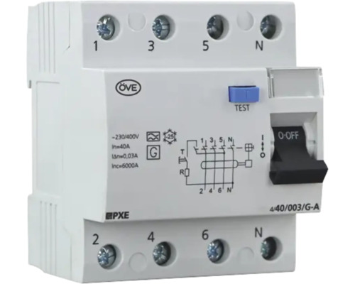 Fehlerstromschutzschalter 40 Ampere