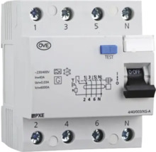 Fehlerstromschutzschalter mit Testtaste