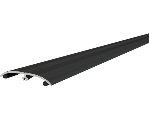 Schwarze Übergangsschiene für Bodenbeläge