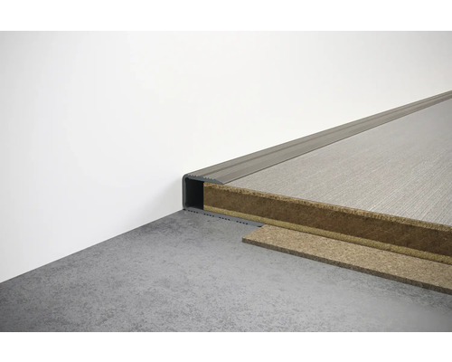 Bodenaufbau mit Abschlussprofil