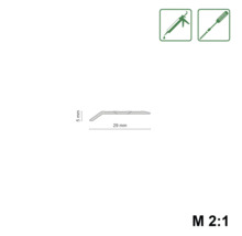 Profilleiste mit den Maßen 5 mm Höhe und 29 mm Länge