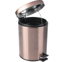 Treteimer aus Metall mit offenem Deckel