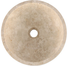 Rundes Aufsatzwaschbecken aus Naturstein