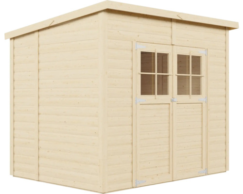 Holzgartenhaus mit Doppeltür und Fenster