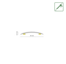 Abbildung eines 40 Millimeter langen und 4,5 Millimeter hohen Profils zur Abdichtung mit Dichtstoff