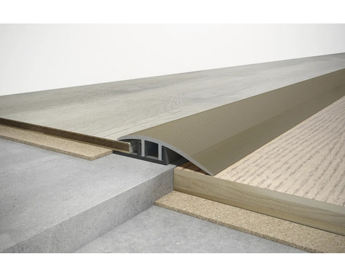 Übergangsprofil zwischen zwei verschiedenen Bodenbelägen