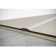 Bodenbelagsprofil aus Metall zwischen zwei Bodenbelägen