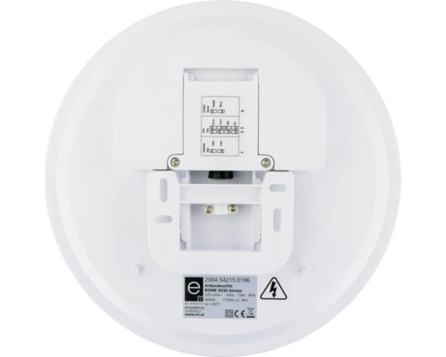 Aufputzleuchte ROME R250 Sensor Rückansicht