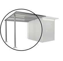 Metallcarport mit Stützpfeilern und überdachtem Dach