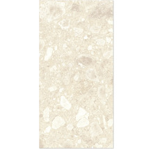 Nahaufnahme einer Bodenfliese mit Steinmuster