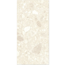 Nahaufnahme einer Bodenfliese mit Steinmuster