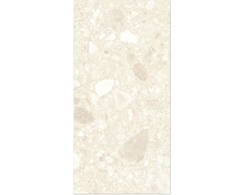 Nahaufnahme einer Bodenfliese mit Steinmuster