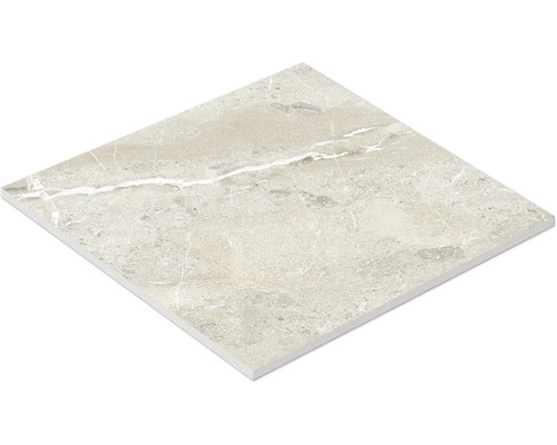 Quadratische Keramikfliese mit Marmoroptik