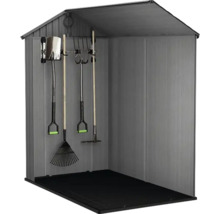 Gartenschuppen mit Gartengeräten zur Aufbewahrung von Werkzeugen