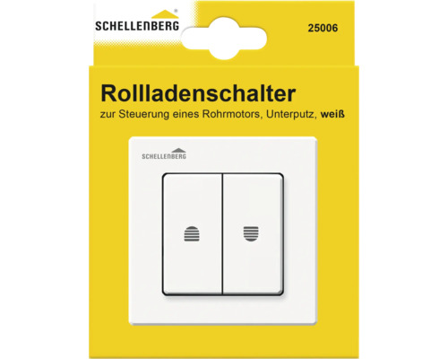 Schellenberg Rollladenschalter zur Steuerung eines Rohrmotors, Unterputz