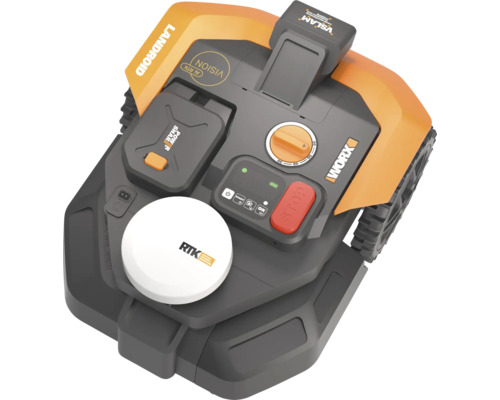 Worx Landroid Mähroboter mit RTK-Modul für präzise Navigation