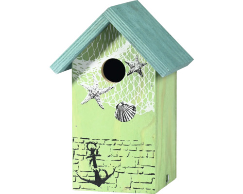 Dekoratives Vogelhaus mit maritimem Design