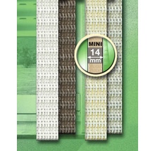 Verschiedene farbige Mini Sichtschutzstreifen mit 14 mm Breite