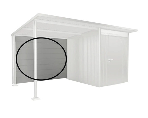 Seitenwand für Gerätehaus oder Unterstand, aus Holz