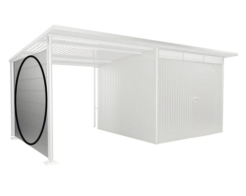 Metall Gerätehaus mit Anbau