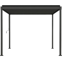 Freistehende Aluminium-Pergola mit Lamellendach und Kurbel