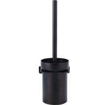 Schwarze WC-Garnitur mit Bürste und Halter