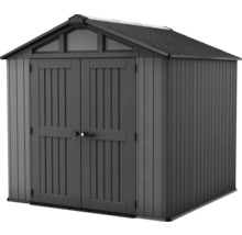 Geräteschuppen aus Kunststoff mit Doppeltür und Oberlicht