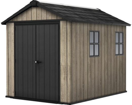 Gartenschuppen mit Doppeltür und Fenstern