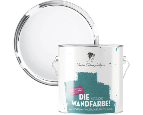 Miss Pompadour Wandfarbe in einem Farbeimer mit Deckel