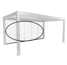 Pergola mit Glasschiebewänden