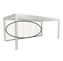 Pergola mit Glasschiebewänden