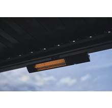 Montierte Terrassenheizung an einer Decke