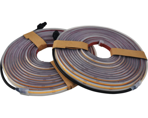 Zwei Rollen biegbares Neon LED Lichtband zur Dekoration.