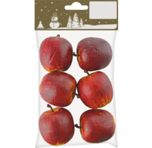 Dekorationsäpfel, 6 Stück im Set