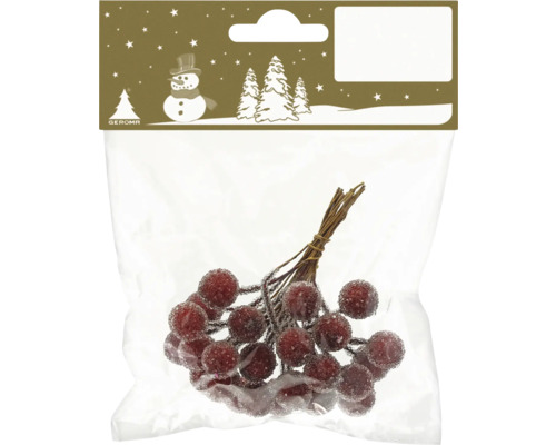 Dekorative Beeren in Verpackung für festliche Dekorationen