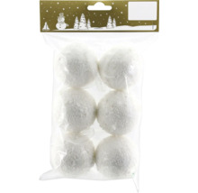 Verpackung mit sechs Schneebällen für den Innenbereich