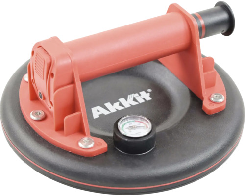 Pumpsaugheber Akkit für Fliesen bis 130 kg inkl. Manometer für eine präzise Kontrolle des Vakuums Akkit Saugheber mit Manometer