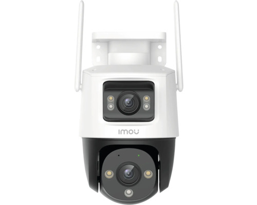 Überwachungskamera mit zwei Objektiven und Antennen