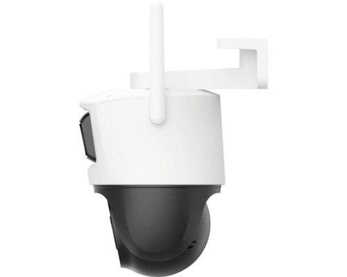 Überwachungskamera mit Antenne und Wandhalterung