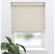 Beige Jalousie am Fenster mit Kettenzug