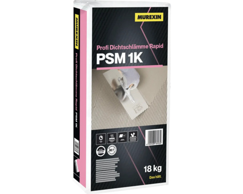Murexin Profi Dichtschlämme Rapid PSM 1K, 18 Kilogramm Packung