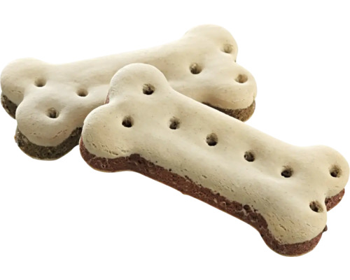 Zwei knochenförmige Hundekuchen