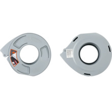 Zwei Ansichten eines Abisolierwerkzeugs für Kabel und Drähte mit runder Bauform