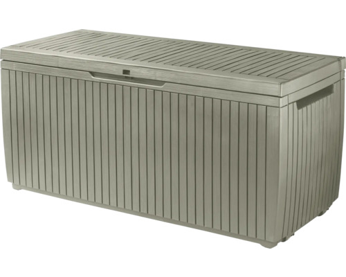 Aufbewahrungsbox aus Kunststoff für den Außenbereich mit Deckel