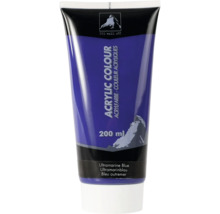 Acrylfarbe Ultramarinblau in einer 200 ml Tube