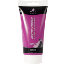 Tube mit roter Acrylfarbe, 200 ml