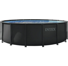 Aufstellpool mit Stahlrahmen und Intex Logo